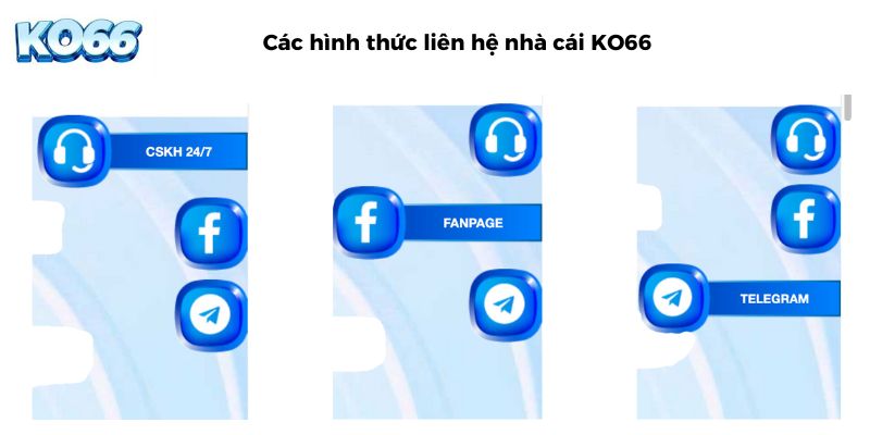 Ba hình thức liên hệ KO66 phổ biến nhất